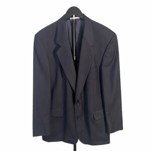 Hugo Boss 44R Classic Fit Navy Pinstripe Wool Suit Jacket Blazer